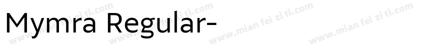 Mymra Regular字体转换